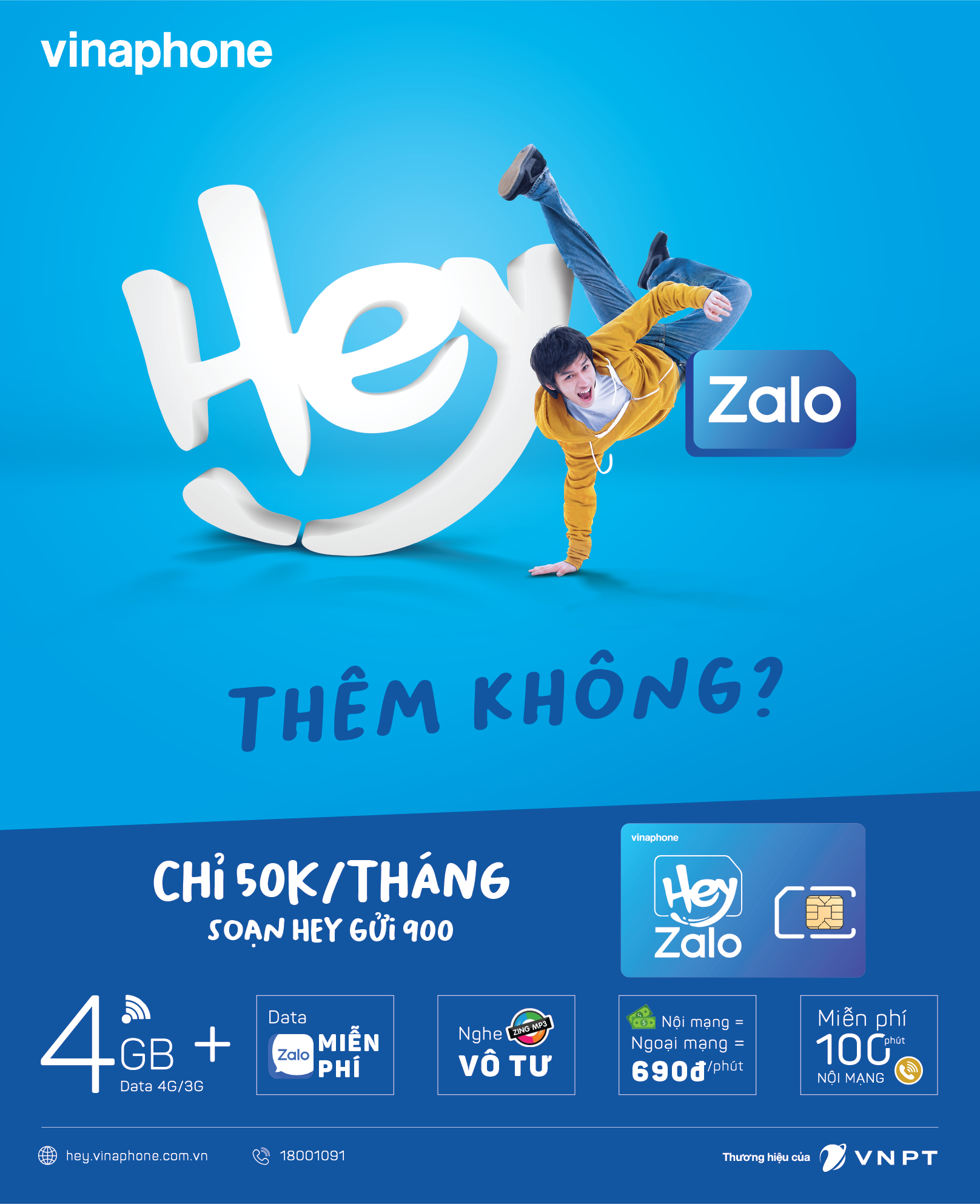 Hòa mạng sim Hey - Lấy ngàn ưu đãi